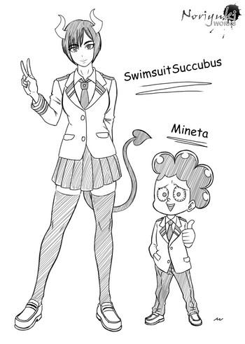 HD SwimsuitSuccubus x Mineta- My hero academia hentai 69 Style